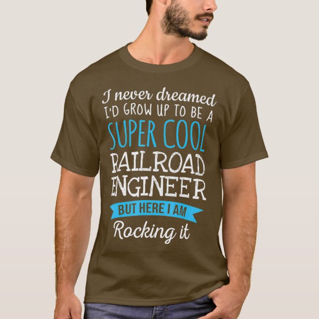 Apreciação da camiseta do Engenheiro Funny Railroa (Frente)