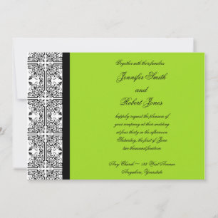 Apreciação de Damask no Convite de Casamento de 