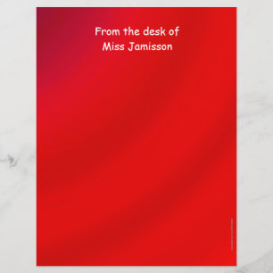 Apreciação de Professora Material de Carta Vermelh