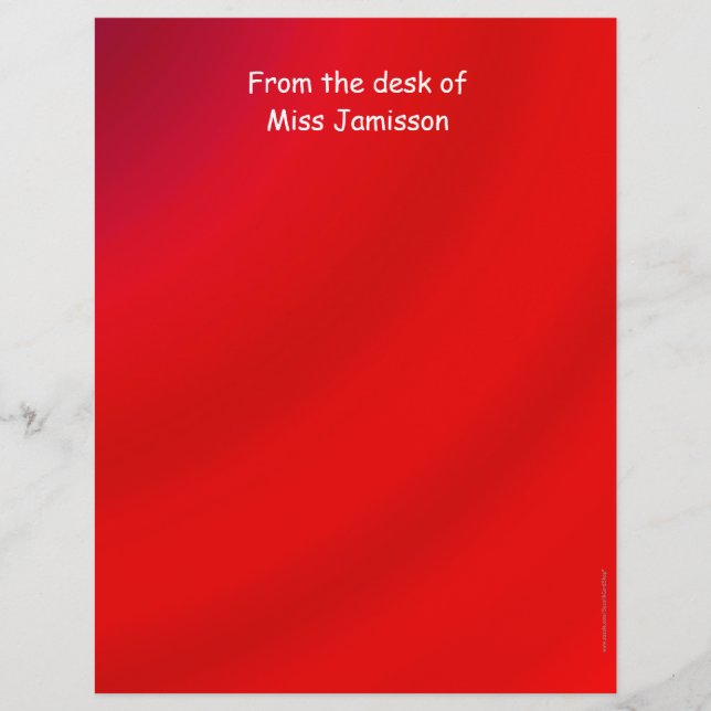 Apreciação de Professora Material de Carta Vermelh (Frente)