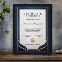 Apreciação do Certificado Azul Dourado