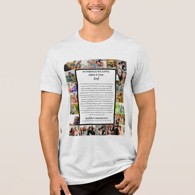 apreciação do pai | Colagem de fotos do dia de os  (Frente)