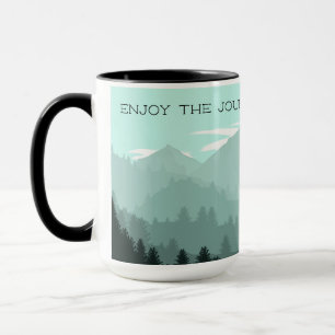 Aprecie a caneca da viagem