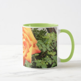 Aprecie uma caneca com um rosa alaranjado da ilha