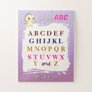 Aprenda ABC Brincar e Aprender Quebra-Cabeça