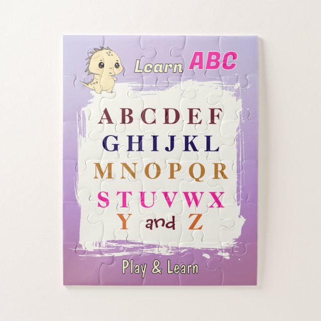 Aprenda ABC Brincar e Aprender Quebra-Cabeça (Vertical)