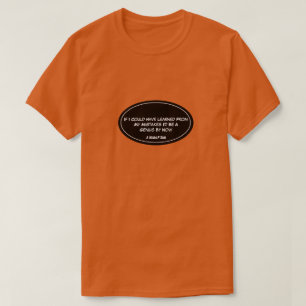 Aprenda com seus erros (Limpo) - uma camisa de err