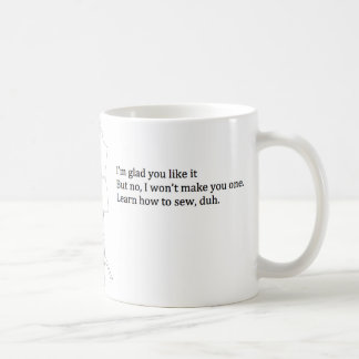 "Aprenda como Sew, duh" caneca