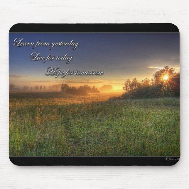 Aprenda de ontem…. mousepad (Frente)