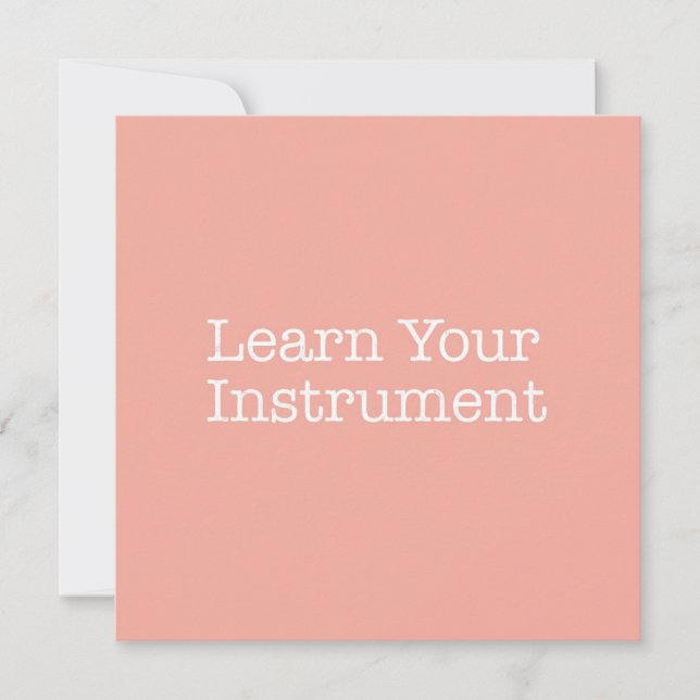Aprenda seu Cartão de Nota de Instrumento (Frente)