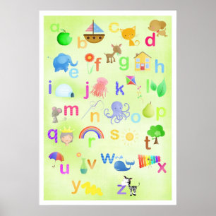 Aprenda seu poster ABC