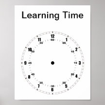 Aprendendo a Contar Poster do Tempo