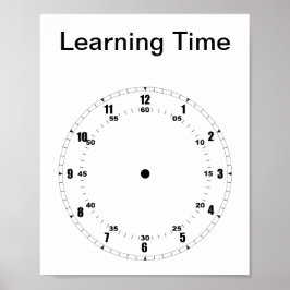 Aprendendo a Contar Poster do Tempo