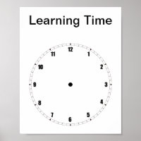 Aprendendo a Contar Poster do Tempo