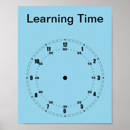 Aprendendo a Contar Poster do Tempo