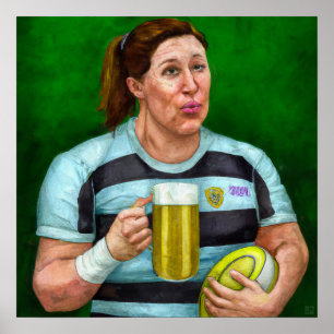 Après Rugby - Impressão de pintura de Rugby