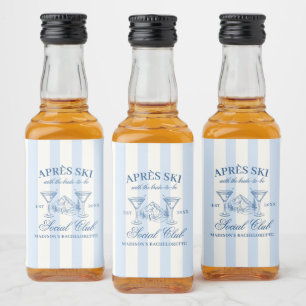 Apres Ski Blue Striped Bachelorette