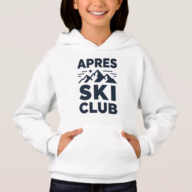 Apres Ski Club Mountain Logo - Custom Mens Winter  (Frente)