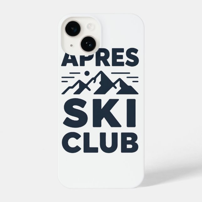 Apres Ski Club Mountain Logo - Custom Mens Winter  (Verso)