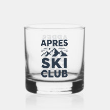 Apres Ski Club Mountain Logo - Custom Mens Winter 