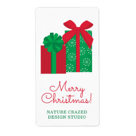 Apresenta a Etiqueta de Presente de Natal da Empre