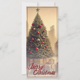 Apresenta sob uma árvore em um mundo apocalíptico 