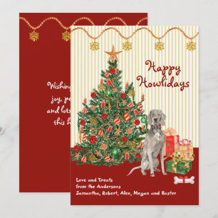 Apresentação de Árvore de Weimaraner de Feriados F