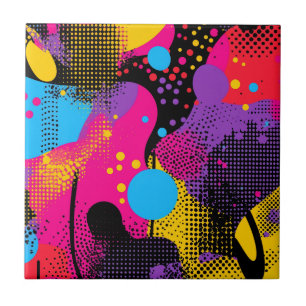 Apresentação de cor abstrato no estilo de quadrinh