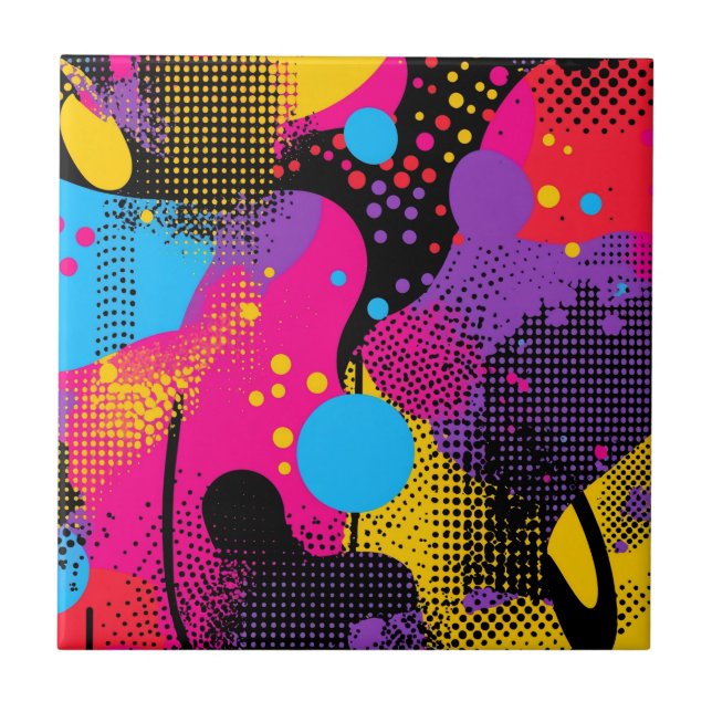 Apresentação de cor abstrato no estilo de quadrinh (Frente)