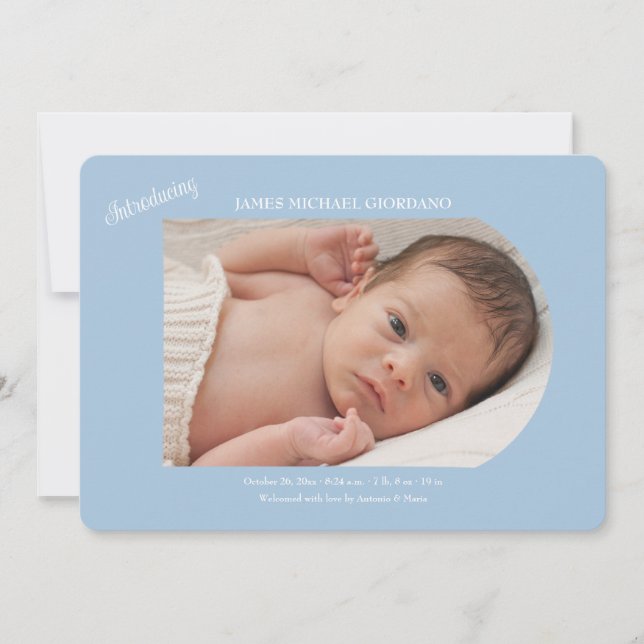 Apresentação do Anúncio de Nascimento da Foto do B (Frente)