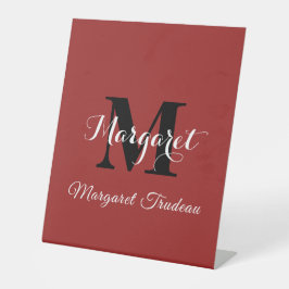 Apresentação do Nome Personalizado do Pedestal Ver