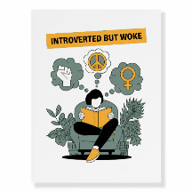 Apresentado mas Woke Poster | Ativista minimalista