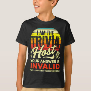 Apresentador de Trivia de Camisa Engraçada Apresen