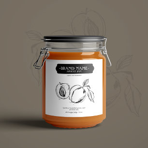Apricot Jam Label Packaging Design