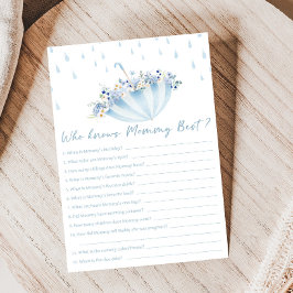 April Bring May Flowers Shower Who Knows Mom Game