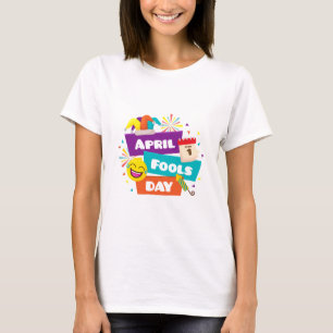 April Fools' Day Divertido - Design de Camisa Colo