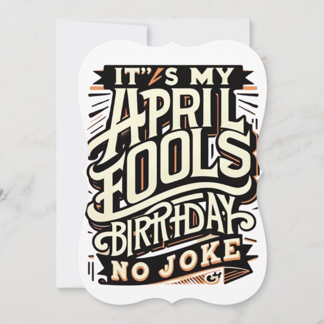April primeiro aniversario Engraçado April Fools C (Frente)