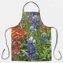 Apron Bluebonnets Adoráveis e Pincéis Indianos