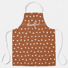 Apron, Bolinhas de Graça Laranja Queimada