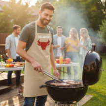 Apron Cabeça Vermelha de Grill Personalizada