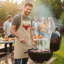 Apron Cabeça Vermelha de Grill Personalizada