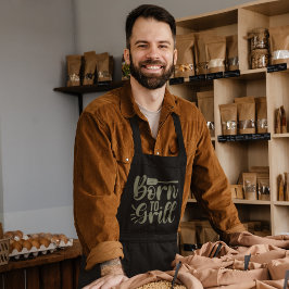 Apron De CHURRASCO Khaki De nascer Para Grill