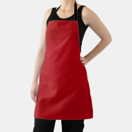 Apron de cor vermelha simples