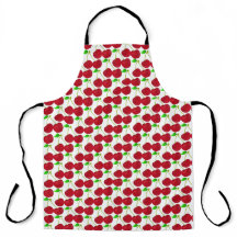 Apron De Impressão De Sobreposição De Cereja