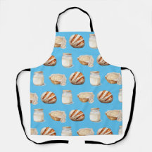 Apron De Impressão De Sourdough Themed
