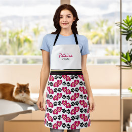 Apron de Impressão Pet Paw-some Personalizado