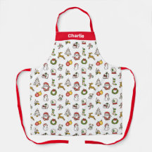 Apron de Natal Vermelho