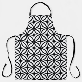 Apron de padrão de repetição de Ogee e estrelas