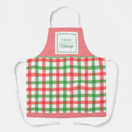 Apron de Xadrezes Personalizada para Mulheres