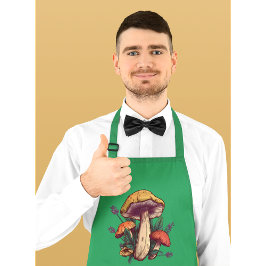 Apron do Cogumelo de Texto Personalizado